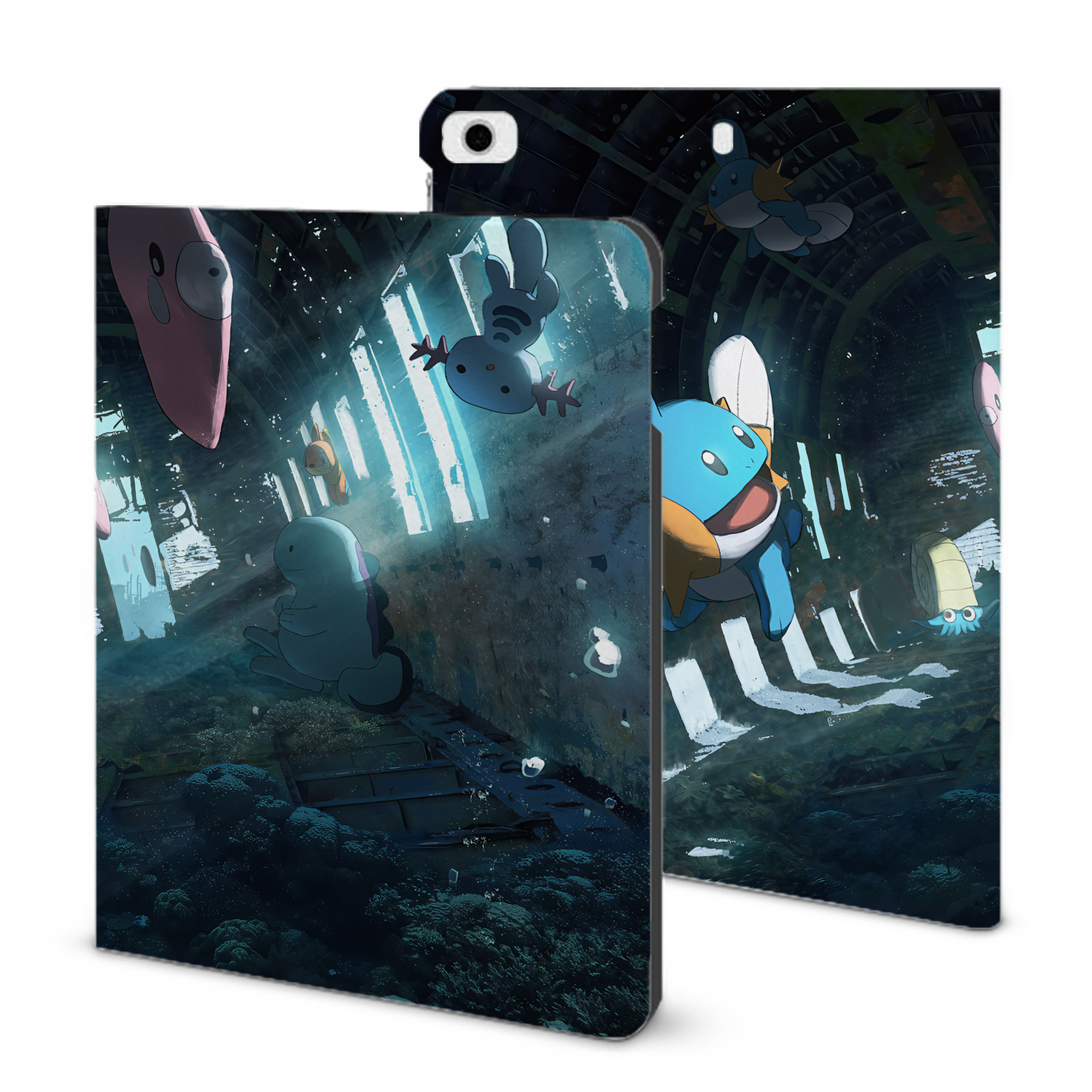 （画像用） ポケットモンスター Pokémon IPad ケース ブック型 PUレザー TPU 耐衝撃 軽量 薄型 ペン収納なし 全面保護 IPad 各モデル対応